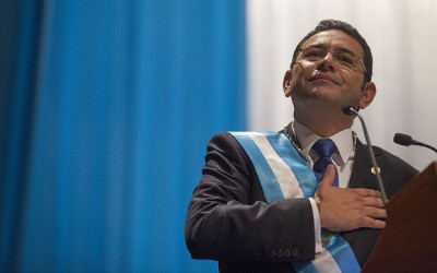 Guatemalan new President Jimmy Morales d