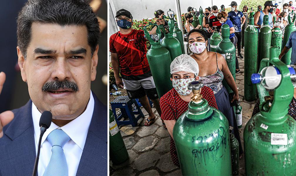 O governo de Nicolás Maduro anunciou que irá ajudar o Amapá com o envio de cilindros de oxigênio para salvar vidas de contaminados com a Covid-19