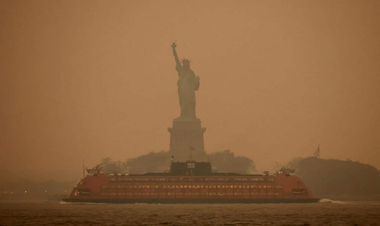 Chicago, Nova York e Washington têm sido alertadas de que a qualidade do ar que respiram é perigosa para a saúde