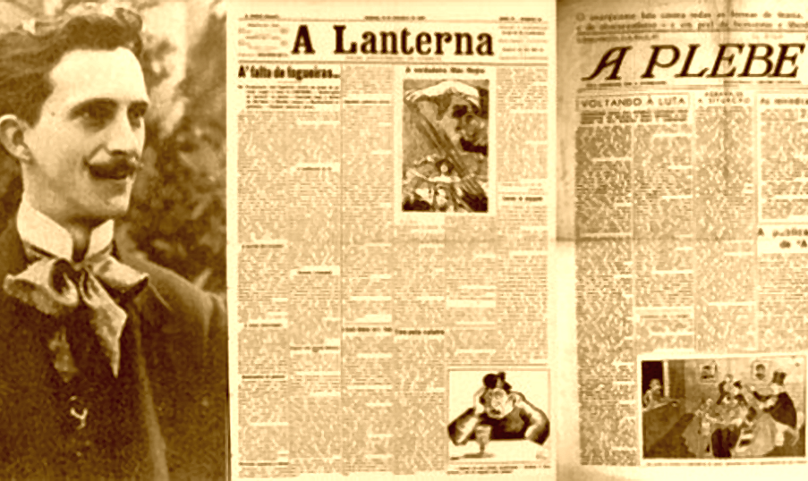 Os jornais “A Lanterna” e “A Plebe”, articulados por anarquistas, criticaram duramente o autoritarismo dos governos