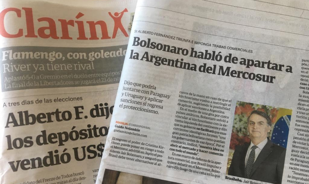 A estratégia de usar a imagem de Bolsonaro para ajudar a alavancar votos para Macri pode ser um tiro no pé da imprensa e do próprio presidente argentino
