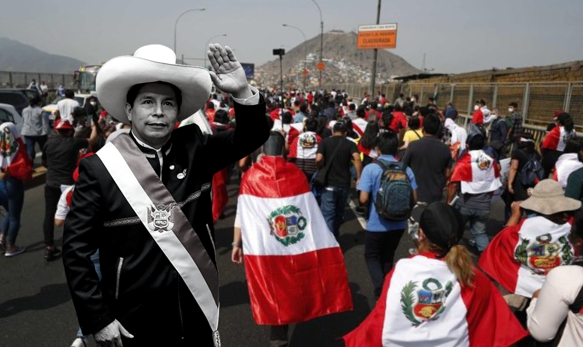 Em vários pontos do país,  manifestantes exigem a libertação de Castillo, novas eleições e uma Assembleia Constituinte