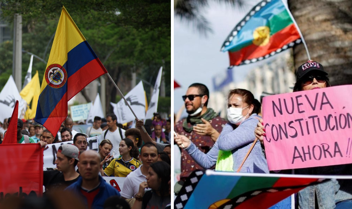 Pesquisadores Joana Salém e Hector Mondragon debatem protestos recentes na América Latina, com destaque para Chile e Colômbia