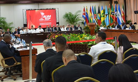 Chefes de Estado e de Governo dos países membros da Aliança Bolivariana para os Povos de Nossa América Tratado de Comércio dos Povos (ALBA-TCP) se reuniram em Havana em ocasião da 16° Cúpula da ALBA-TCP