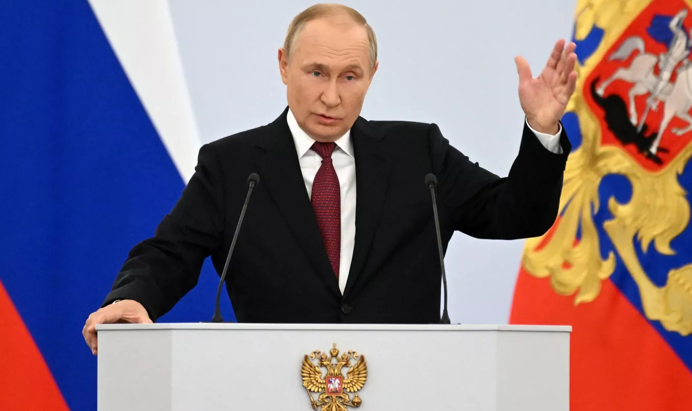 "Por trás da escolha de milhões de pessoas (...) está nosso destino comum e uma história de mil anos", declarou o líder russo nesta sexta-feira (30)