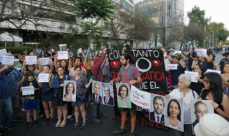 Conforme relatórios da Faculdade de Medicina até 8 de novembro haviam 151 chilenos com trauma ocular grave