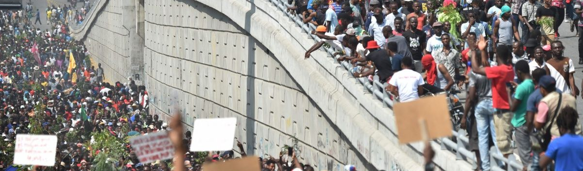 Pelo sétimo dia consecutivo, haitianos vão às ruas pedir renúncia de presidente
