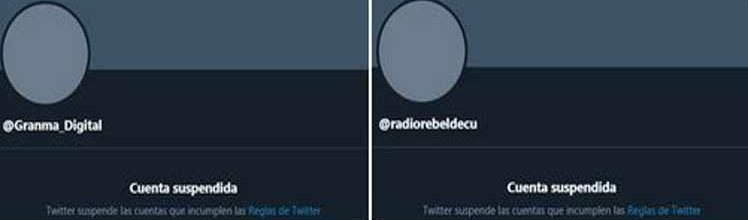 Meios de comunicação cubanos denunciam suspensão de contas no Twitter