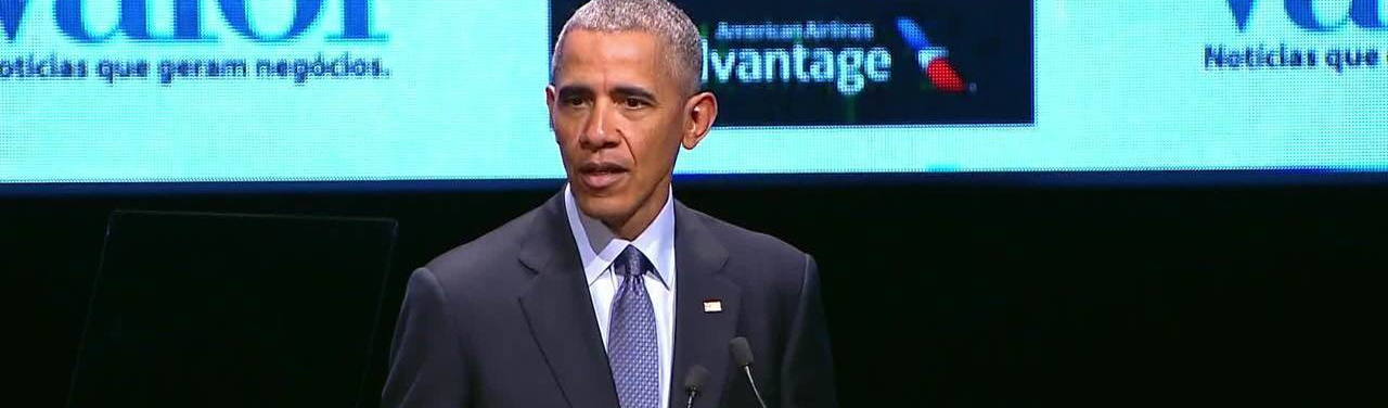 Em palestra realizada em São Paulo, Barack Obama defende investimentos na educação