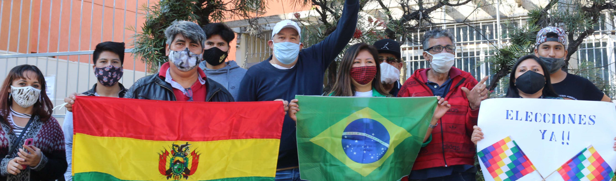 SP: “Exigimos que o calendário eleitoral seja respeitado”, dizem bolivianos em protesto