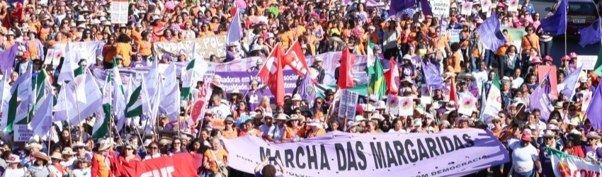 100 mil margaridas vão marchar pela Esplanada do Planalto por uma vida livre de violências