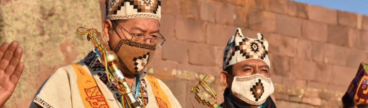 Após atentado, Luis Arce vai a cerimônia indígena: “Energias de nossos ancestrais nos acompanham”