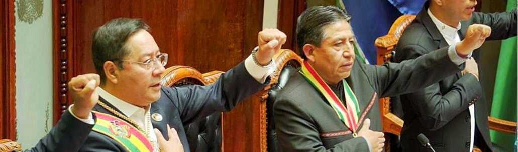 “Democracia não é apenas votar para eleger autoridades”, diz Arce em posse como presidente da Bolívia