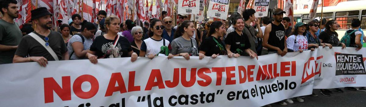 Povo argentino reage à brutalidade do neoliberalismo de Milei