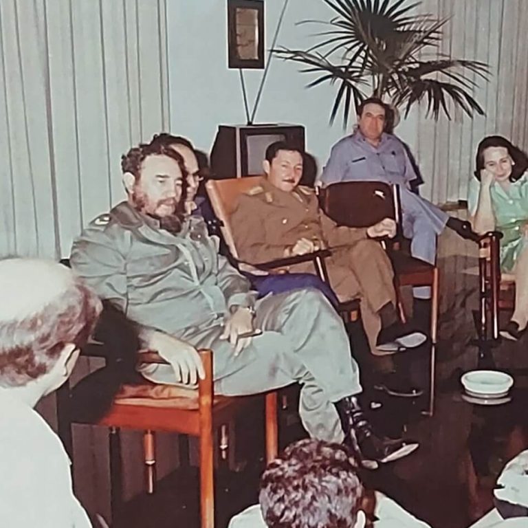 Brigada em reunião com Fidel em janeiro de 1978 (Imagem