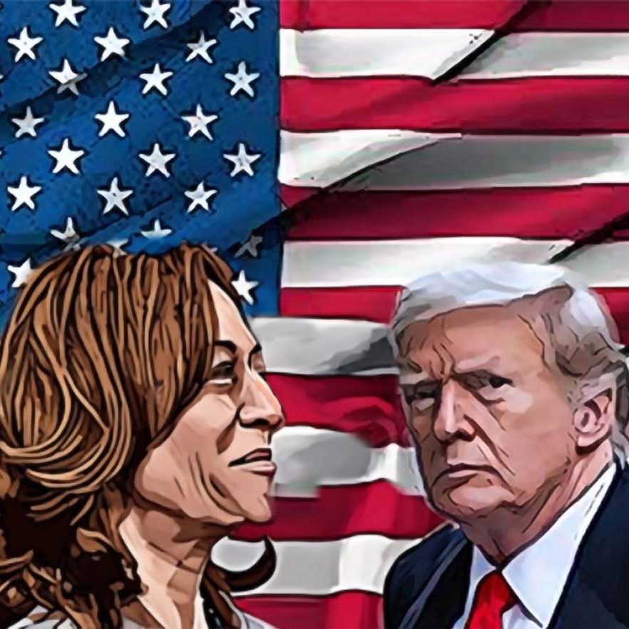 EUA: De cada 10 indecisos, 6 declaram voto em Trump e 3 em Kamala após debate